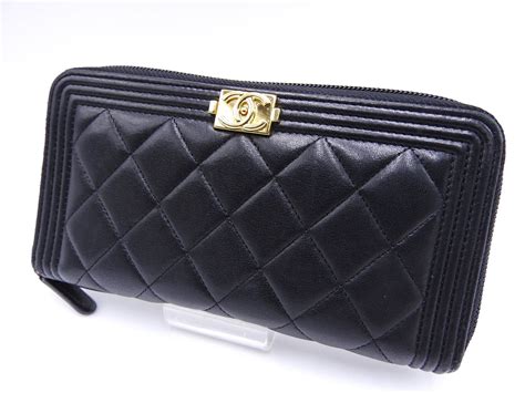 chanel long zip wallet|Chanel long wallet price.